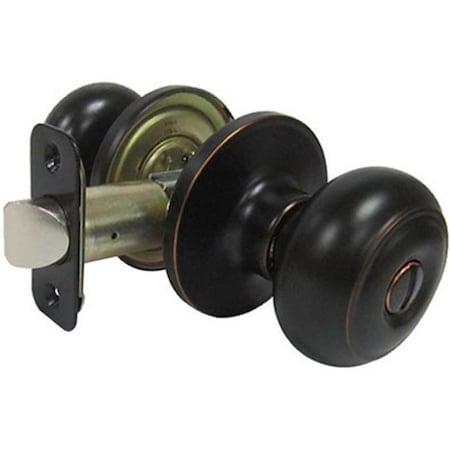 Taiwan Fu Hsing Industrial Taiwan Fu Hsing Industrial 221800 Tru-Guard Verona Fancy Mushroom Privacy Knob Sets; Aged Bronze 221800